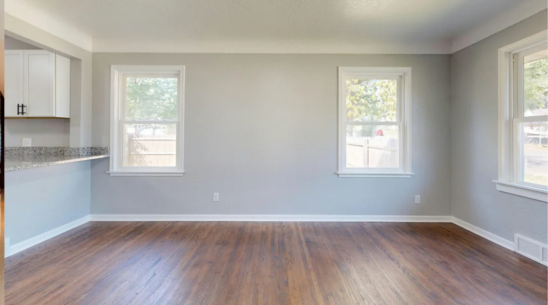 Painted interior room